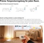 Eve Thermo (Matter, 5. Gen.) 4er Pack: Smartes Heizkörperthermostat, Heizkosten sparen, funktioniert mit Alexa, Apple Home, SmartThings, Google Home, benötigt Thread Border Router