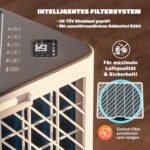 MONZANA® Luftentfeuchter elektrisch 20-30m² 20L/Tag LED-Display 24-Std-Timer Raumentfeuchter Bad Wohnung Wifi Smart Home App Luftreiniger Allergiker