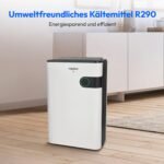 MEDION DH30S Luftentfeuchter elektrisch (smart, bis zu 150m³ (40m²), 24Liter/24h, 43db leise, elektrischer Raumentfeuchter, Timer, Bodenrollen, Entfeuchter)