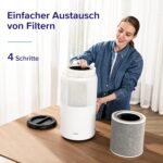 LEVOIT Core 400S HEPA Luftreiniger für Allergiker, HEPA + Aktivkohlefilter, CADR 433 m³/h bis 90 m², für Wohnung & Schlafzimmer & Raucherzimmer, leise, PM2,5 Anzeige, Automodus, App & Alexa